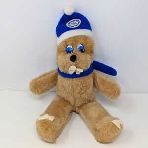 Vintage Winterlude Ice Hog Plush Toy Festival Mascot Ottawa Canada